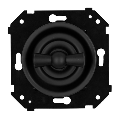 Выключатель 2-кл. (скрытый монтаж), Черный матовый B3-202-23M