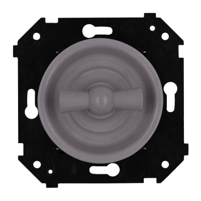 Выключатель 2-кл. (скрытый монтаж), Титан матовый B3-202-26M
