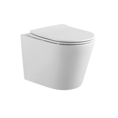 Унитаз-компакт подвесной безободковый Aquatek ВЕГА AQ1904T-00 490*360*320 с сиденьем Soft Close, смыв Торнадо