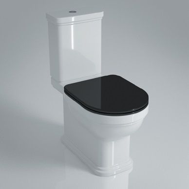 Унитаз напольный Pompei PO.wc.01 с крышкой soft close черной PO.seat.01\BLK