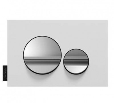 Кнопка смыва JACOB DELAFON E20859-CP-MWH матовый белый и глянцевый хром