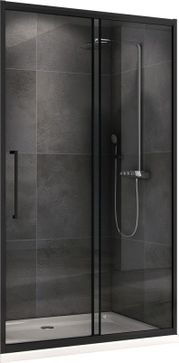 Душевая дверь ABBER Schwarzer Diamant AG30150BH черный профиль