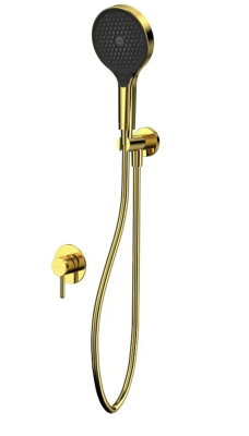 Смеситель для душа Whitecross Y, YSET02TOPGL, с душевым гарнитуром, цвет золото