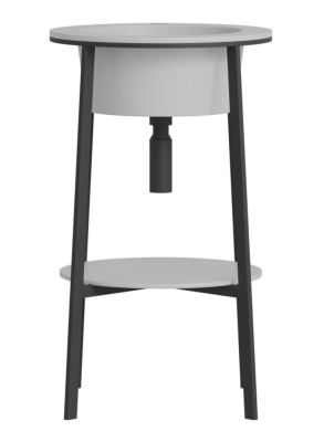 Консоль с керамической раковиной ABBER Bequem AC2130MW белый матовый