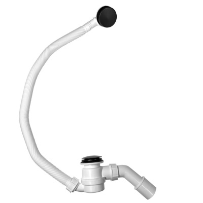 CS0837GMA Сифон для ванны Calypso автомат с верхней очисткой, оружейная сталь, металл, 65 см.