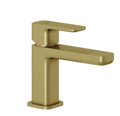 Смеситель Kludi Renon 42267N075 для раковины, с донным клапаном, Eco, цвет золото брашированное