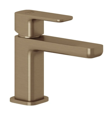 Смеситель для раковины Kludi Renon 42267N175, с донным клапаном, Eco, цвет брашированная бронза