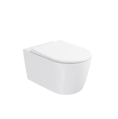 Подвесной унитаз VitrA Metropole Round (Метрополь Раунд) 7910B003-6429 безободковый QuantumFlush (Квантум Флаш) с сиденьем микролифт белый санитарный фарфор