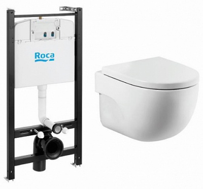 Комплект инсталляция с подвесным унитазом Roca Meridian Pack 893104990 с сиденьем микролифт [Копия от 02.06.2026 13:31:37]