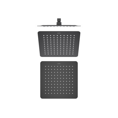Квадратный верхний душ  250*250*2 мм AQUATEK, матовый черный AQ2072MB