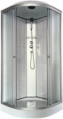 Душевая кабина Aquapulse 4022E fabric white marble