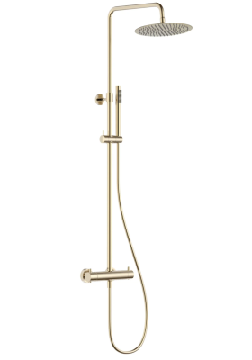Душевая стойка с термостатом AQUAme Siena AQM8006BG