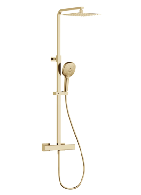 Душевая стойка с термостатом AQUAme Siena AQM8007BG
