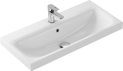 Раковина керамическая Aqwella Cersanit Moduo Slim 80 см UM-MOD80SL/1