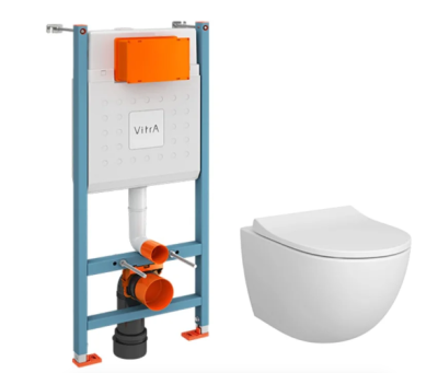 Комплект 3 в 1 VitrA Сенто (Sento) L-Box без кнопки, с микролифтом