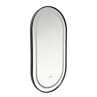 Зеркало с подсветкой в ванную Azario Джоли 500х900х30 АZ-LED012525 цвет черный матовый