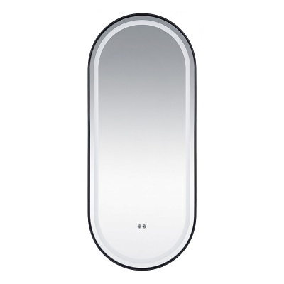 Зеркало с подсветкой в ванную Azario Блейк 1200х500х50 АZ-LED011525 цвет черный матовый