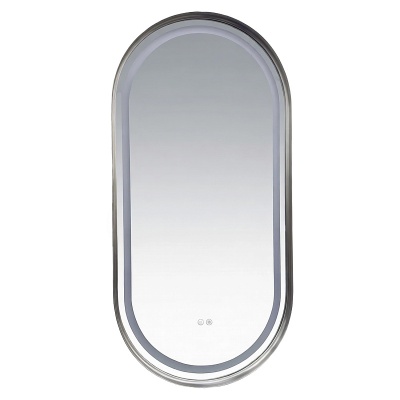 Зеркало с подсветкой в ванную Azario Блейк 1000х500х50 АZ-LED011425 цвет хром глянцевый