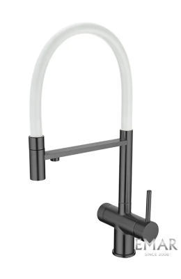 Смесители для кухни EMAR ЕС-7024WHT PVD Dark