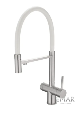 Смесители для кухни EMAR ЕС-7024WHT Satin