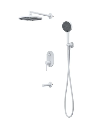 Душевой комплект IDDIS AIGWT03i68 С ВНУТРЕННЕЙ ЧАСТЬЮ, белый матовый