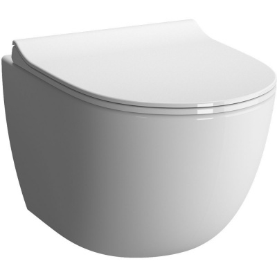 Унитаз подвесной VITRA Sento Rim-ex 7748B003-0075 с крышкой Soft Slim 120-003-009