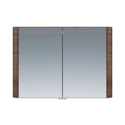 M30MCX1001NF Sensation, зеркало, зеркальный шкаф, 100 см, с подсветкой, орех, текстурированная, шт