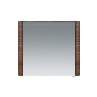 M30MCL0801NF Sensation, зеркало, зеркальный шкаф, левый, 80 см, с подсветкой, орех, текстурированная