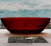 Прозрачные цветные ванны