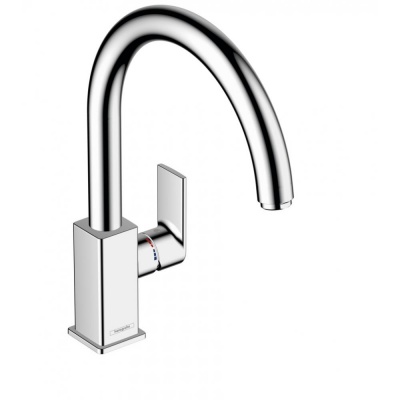 Кухонный смеситель 260, однорычажный с поворотным изливом, M35 Hansgrohe Vernis Shape 71871000, хром