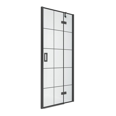 Дверь в нишу 580 NEW RENOMA BLACK R 110x195 D-0371A (черный)