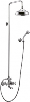 Душевая стойка со смесителем для ванны, верхнего и ручного душа CEZARES RETRO-CVD2