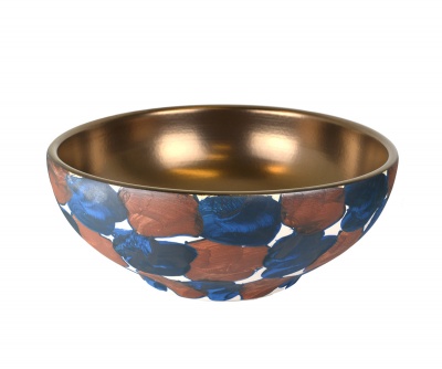 Раковина-чаша бронзовая с декором, 400x400x150
