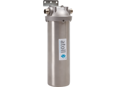 Фильтр atoll I-11SM-p STD с механическим картриджем для горячей воды металл 10&quot; 25 мк, крон. 1/2&quot; в
