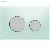 Панель TeceLoop стекло зеленое (кнопки бел, хром гл, хром мат)