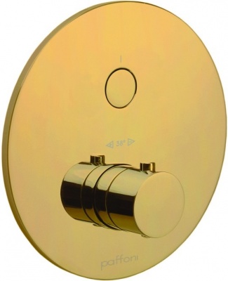 CPT013HG Компакт термостат смес.внешняя часть на 1 функцию для монтажа с CPBOX001,мед.золото (285897)