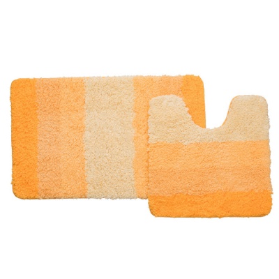 Набор ковриков для ванной комнаты, 50*80 см, 50*50 см, полиэстер, Yellow Gradiente, IDDIS, 551М580i13