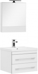 Комплект мебели для ванной Aquanet Верона 58 белый (подвесной 2 ящика)