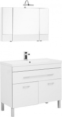 Мебель для ванной Aquanet Верона 100 белый (напольный 1 ящик 2 дверцы)