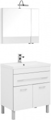 Мебель для ванной Aquanet Верона 75 белый (напольный 1 ящик 2 дверцы)