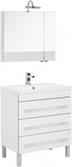 Мебель для ванной Aquanet Верона NEW 75 белый (напольный 3 ящика)