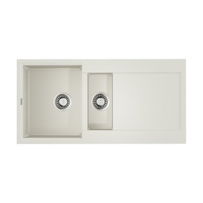 кухонная мойка Omoikiri Sakaime 100-2-WH Tetogranit/белый 4993895