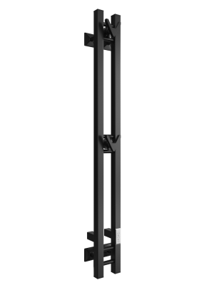 Электрический полотенцесушитель ДВИН X plaza neo чёрный матовый 120x10