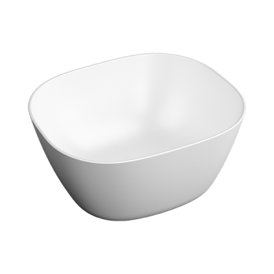 Раковина-чаша Plural высокая, квадратная 45 cм, цвет Матовый Белый
