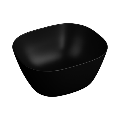Раковина-чаша Plural высокая, квадратная 45 cм, цвет Матовый Черный