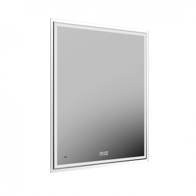 Зеркало TECNO c LED 70 с подсветкой, с функцией антизапотевание, белый глянцевый