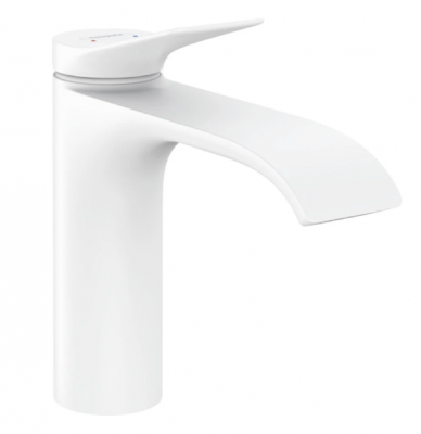 Смеситель для раковины Hansgrohe Vivenis без донного клапана 75022700 матовый белый