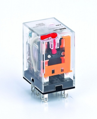 DEKraft Промежуточное реле 2 конт. с LED инд. и TEST функ. 5А 230В AC ПР-102