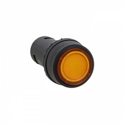EKF PROxima Кнопка SW2C-10D с подсветкой желтая NO