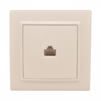EKF Basic Минск Бежевый Розетка RJ-45, СП